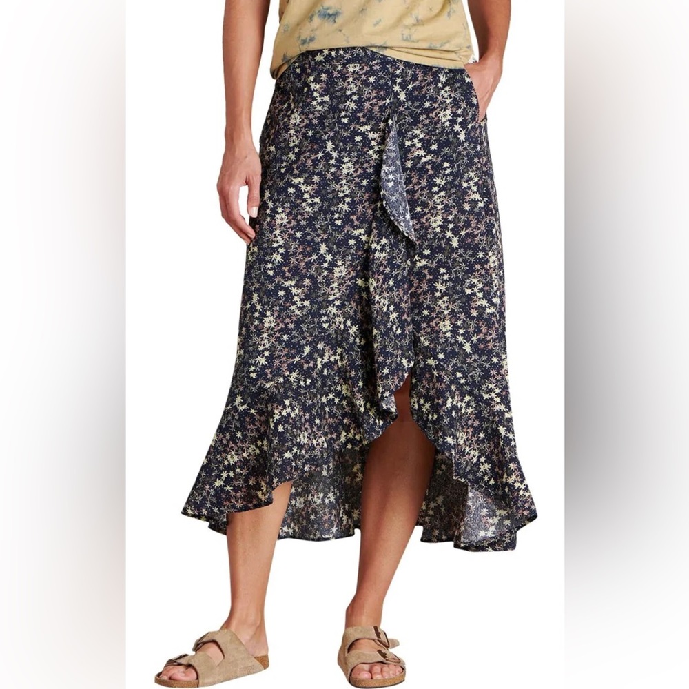 Toad & Co Manxana Maxi Ruffle Skirt (M, Medium)